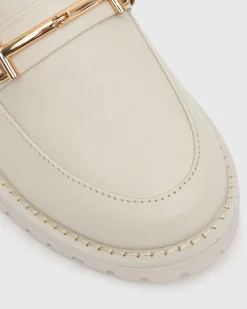 AGATHA Leather Heeled Loafers