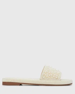 APOLLO Pearl Embellished Slides