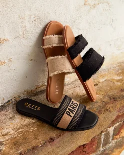 BONJOUR Square Toe Embroided Flats