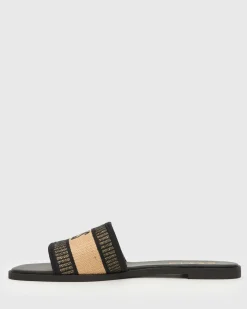 BONJOUR Square Toe Embroided Flats