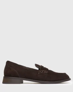 CASSIE Leather Penny Loafers