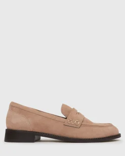 CASSIE Leather Penny Loafers