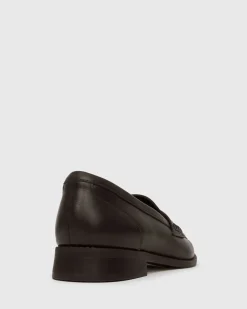 CASSIE Leather Penny Loafers