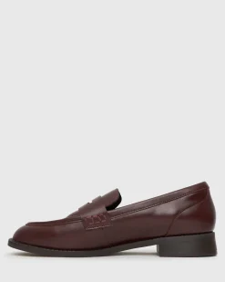 CASSIE Leather Penny Loafers