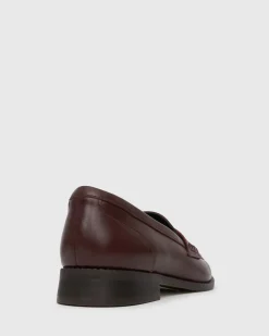 CASSIE Leather Penny Loafers