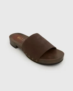 CLARA Suede Leather Clogs