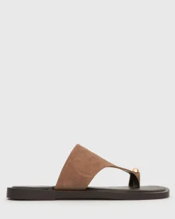 DOLPHIN Leather Thong Sandals