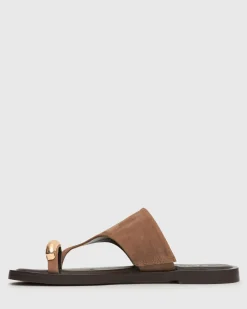 DOLPHIN Leather Thong Sandals