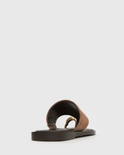 DOLPHIN Leather Thong Sandals
