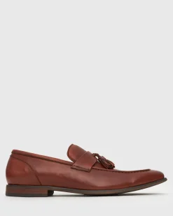 EZRA Leather Tassel Loafers