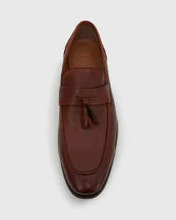 EZRA Leather Tassel Loafers