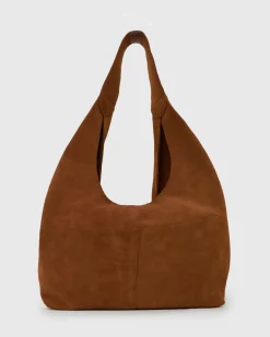 FABLE Suede Leather Tote Bag