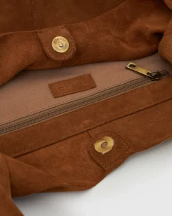 FABLE Suede Leather Tote Bag