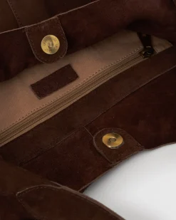 FABLE Suede Leather Tote Bag