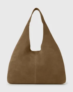 FABLE Suede Leather Tote Bag