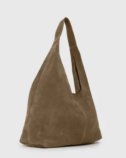 FABLE Suede Leather Tote Bag