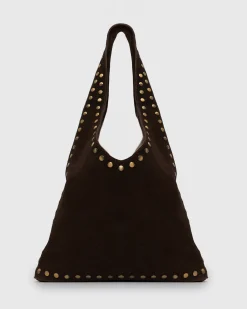 FREYA-S Suede Leather Stud Bag