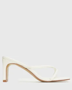 GIGI Square Toe Heeled Mules