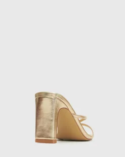 GIGI Square Toe Heeled Mules