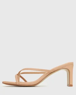 GIGI Square Toe Heeled Mules