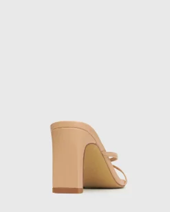 GIGI Square Toe Heeled Mules