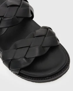 HAVANA Leather Braided Slides