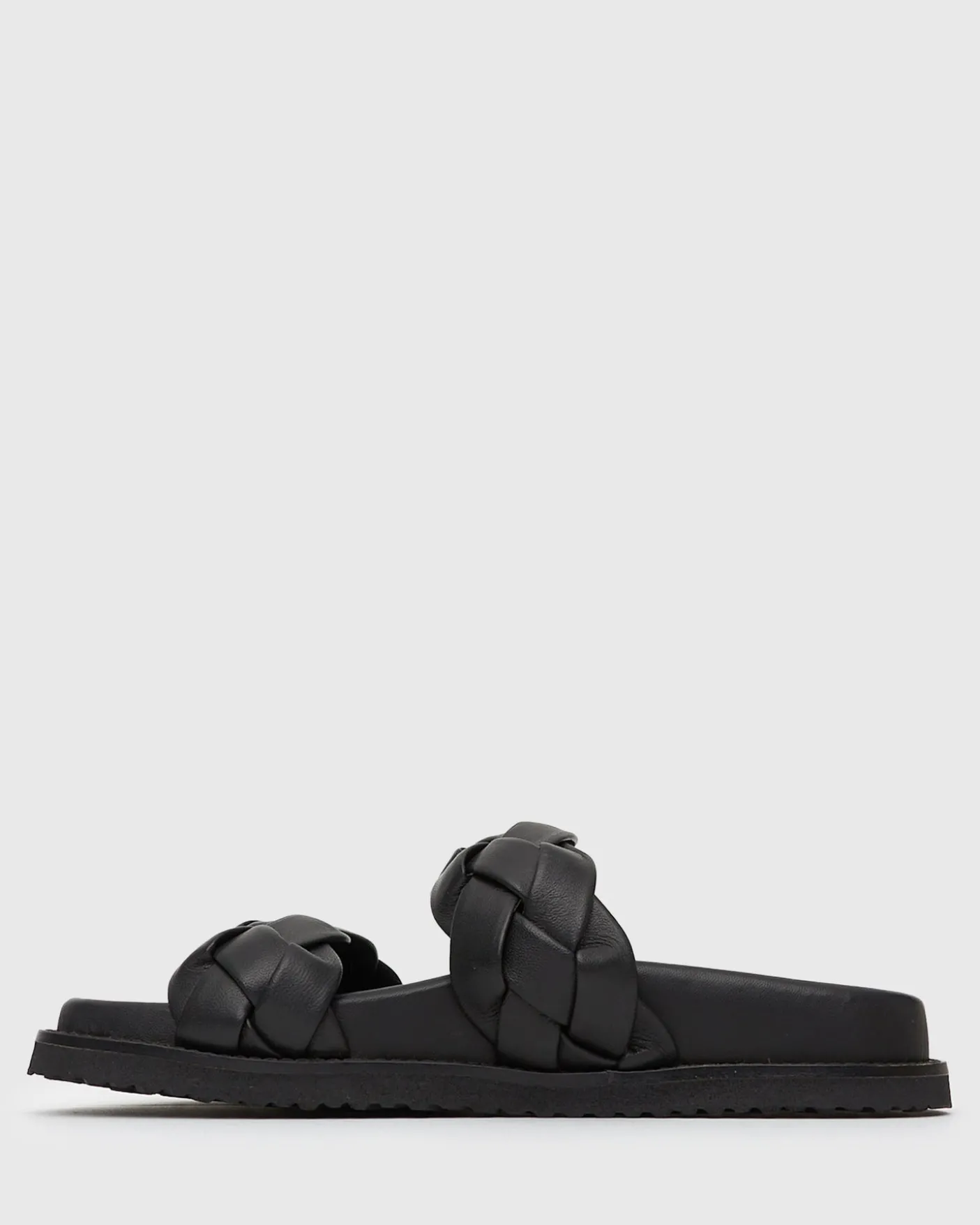 HAVANA Leather Braided Slides
