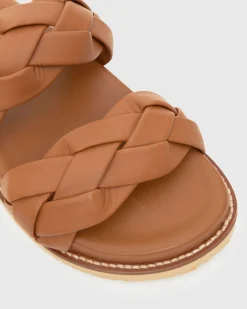 HAVANA Leather Braided Slides