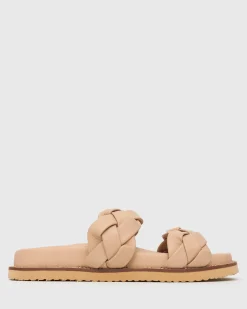 HAVANA Leather Braided Slides