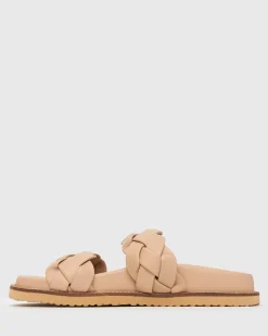 HAVANA Leather Braided Slides