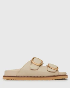 HUSH Leather Buckle Slides