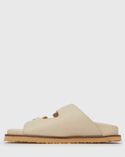 HUSH Leather Buckle Slides