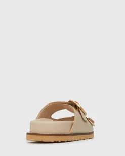 HUSH Leather Buckle Slides