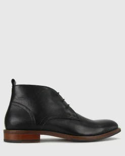JIMMY Leather Lace Up Dress Boots