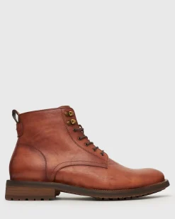KODY Leather Lace-Up Boots