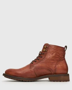 KODY Leather Lace-Up Boots