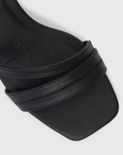 LANE Leather Block Heel Sandals