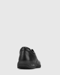 LEAGUE E/F Senior Leather School Shoes