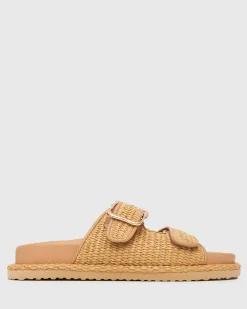MADDIE Feature Buckle Footbed Slides