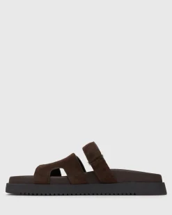 MARBELLA Suede Leather Footbed Sandals