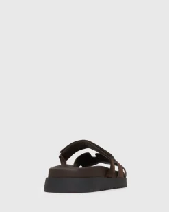 MARBELLA Suede Leather Footbed Sandals
