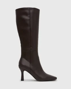 MAVERIK Square Toe Stiletto Knee Boots