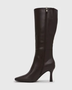 MAVERIK Square Toe Stiletto Knee Boots