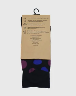 MENS BLACK MULTI BAMBOO SOCKS M/L