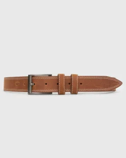 MENS LEATHER BELT SEAT L/XL