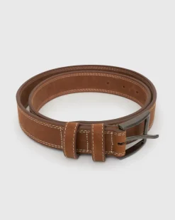 MENS LEATHER BELT SEAT S/M
