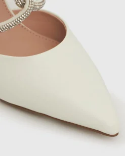 MINDY Diamante Pointed Toe Mules
