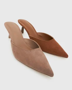 PRE-ORDER AMALIE Pointed Toe Stiletto Mules