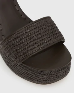 PRE-ORDER FAME Raffia Platform Wedges
