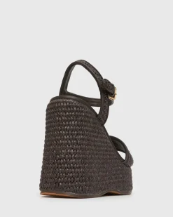 PRE-ORDER FAME Raffia Platform Wedges